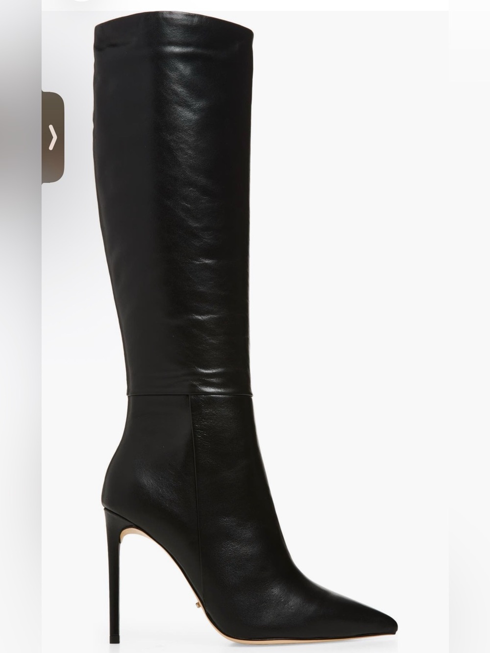 Tony Bianco Apollo Black Pointed Toe Stiletto Boots